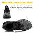 thumbnail image 2 of AUXDIQ Work Shoes Men Women Breathable Steel Toe Cap Industrial Trainers Lightweight Construction Sneakers Sport Shoes, 2 of 6