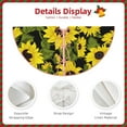 thumbnail image 5 of Bingfone Christmas Tree Skirt Mat Christmas Decoration Interior 36"-Sunflowers In Vintage, 5 of 8