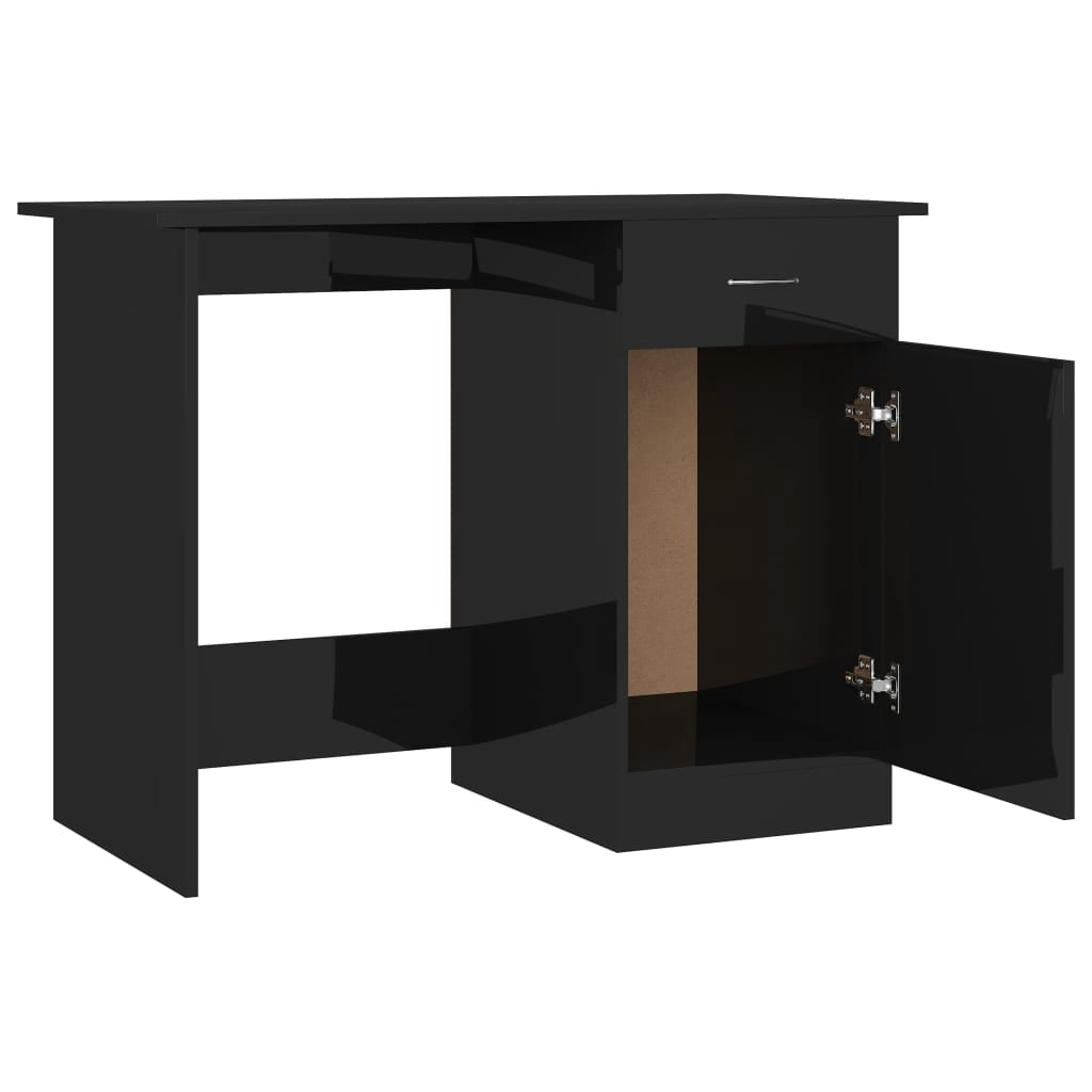 vidaXL Desk Standing Computer Desk Office Desk with Drawer Engineered Wood