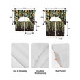 thumbnail image 5 of Sunflower Swag Curtains for Living Room/Bedroom Windows, Butterfly Flowers Green Leaf Brown Wood Grain Kitchen Curtains and Valances Set 36 Inch Length, Light Filtering Swags Valance Curtain Panels, 5 of 5