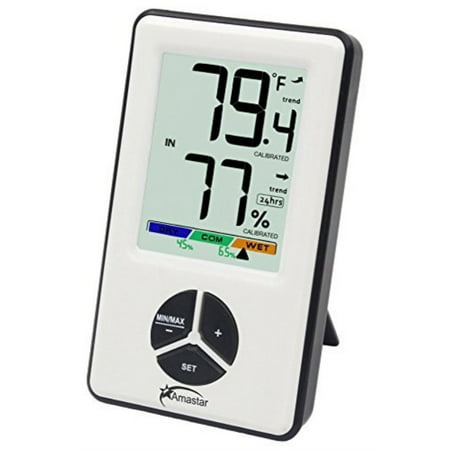 Amastar A0406 Indoor Hygrometer Thermometer Portable Digital Temperature Monitor with Humidity Level