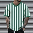 thumbnail image 4 of CONZONE Mens T-Shirts Short Sleeve T Shirts for Men Casual V Neck Striped Lightweight Tees Soft Cozy Athletic Tops, 4 of 4