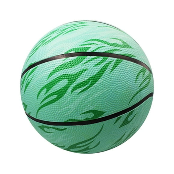 tredstone Odorless Training Basketball With Elastic Particle Surface Round Waterproof Unisex 7 Basketball Green- size 5 1Set