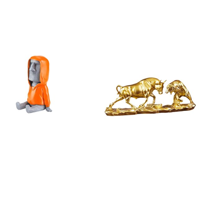 Estatua de la Isla de Pascua,Estatua de la Isla de Pascua,cabeza de moai,decoración,Estatua de escritorio,Figura decorativa de pelea de toros y osos,Colecciones de esculturas de