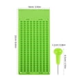 thumbnail image 2 of HAMPPLIES 1Set Plastic Braille Writing Plate and Stylus Green Portable Board for Braille Use, 2 of 8