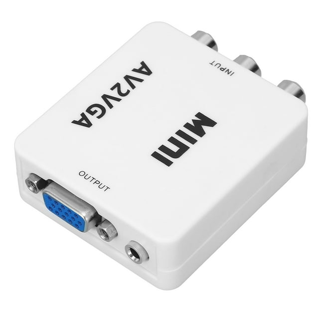 Convertidor de video, av A VGA Adaptador Estable Señal Portable HD 1080P Para Audio
