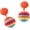 orange, variant on Handmade Colorful Asymmetry Seed Beads Round Ball Drop Dangle Bohemian Lightweight Earrings Summer Beach Boho Party Statement Jewelry for Women