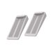 thumbnail image 1 of Tope de puerta de silicona antideslizante apilable gris - 2 piezas, 1 of 5