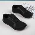 thumbnail image 2 of DLWKIPV Minimalist Barefoot-Style Sneakers - Breathable Knit Wide Toe Box Shoes for Daily Walking & Casual Wear (BLACK,9), 2 of 6
