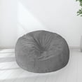 thumbnail image 4 of Puf de puf reclinable perfecl Funda de cama Gris claro, 4 of 8