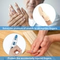 thumbnail image 2 of 11 Pieces Finger Splints Set, Include 6 Metal Finger Support Finger Stabilizer With Soft Foam And 5 Pieces Plastic Finger Splint Mallet Finger Support For Adults And Children, Different Sizes, 2 of 7