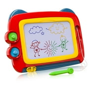 Birthday Gifts for 2 3 4 Year Old Boys Magnetic Drawing Board, Boys Toys Age 2 3 4 Erasable Magna Doodle Board 4 Colour Area, Gifts for Girls Boys Writing Board