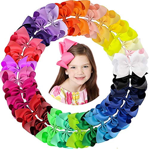 GN 6 INCH LARGE BIG GIRL BABY BOUTIQUE HAIR ACCESSORY KNOT HAIR BOW ALLIGATOR C 