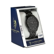 U.S. Polo Assn. Adult Male Analog Bracelet Watch in Gun Metal with Black Diamond (USC8066WM)