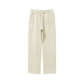 thumbnail image 1 of Puntoco Pantalones casuales de pierna recta de color sólido para hombre, pantalones largos, 1 of 3