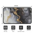 thumbnail image 5 of Black White Gold Marble Pattern Door Rugs,Washable Non Slip Door Mats Indoor,Decorative Door Mats,Entry Mat Indoor for Entrance,Bedroom,Kitchen,Bathroom,30"x17", 5 of 6