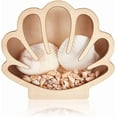 thumbnail image 5 of Seashell Wooden Display Box Sea Shell Holder Display Cases with Acrylic Window Home Decoration Sea Glass Shark Tooth Memory Keepsake Box for Agates Collection Room Coastal Decor 18 x 15.5cm, 5 of 5