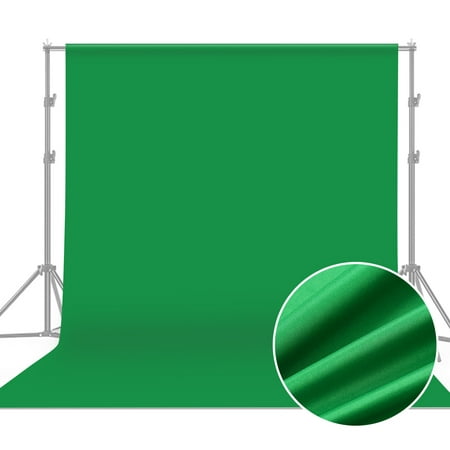 Image of Professional Green Screen Backdrop Studio Photography Background Washable Durable Polyester-Cotton Fabric Seamless One-Piece Design for Portrait Product Shooting（2 * 3m / 6.6 * 10ft ）