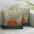 thumbnail image 3 of GOSMITH  Boho Sun Throw Pillow Covers, Horizontal Sunset Sunrise Abstract Pillow Covers, Decorative Retro Aesthetic Hippie Lumbar Bohemia Cushion Case Pillowcase for Couch Sofa, 3 of 5