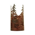 thumbnail image 3 of Meyda Tiffany 117371 5.5" W Tall Pines Wall Sconce - Rust / Wrought Iron, 3 of 6