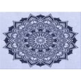 thumbnail image 1 of Ahgly Company Machine Washable Indoor Rectangle Transitional Heavenly Blue Area Rugs, 5' x 8', 1 of 7