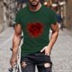 thumbnail image 5 of Camisetas de Manga Larga para Hombres, Camiseta de Manga Corta de Fitness de Impresión Del Día de San Valentín, Mezcla de Algodón Casual, 5 of 8