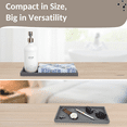 thumbnail image 5 of Spacewiser Countertop and Vanity Tray - 11.7" Shatterproof Bathroom Tray, Flexible Silicone Soap Tray for Kitchen Sink, Toilet Tank Tray, Bathroom Trays for Counter, Perfume Candle Key Valet Tray, 5 of 7