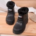thumbnail image 3 of Botas de nieve de invierno para hombres y mujeres, impermeables, con forro polar y carcasa de EVA, botas de lluvia cálidas, para lavado de autos, pesca, zapatos de algodón de caña alta, 3 of 6