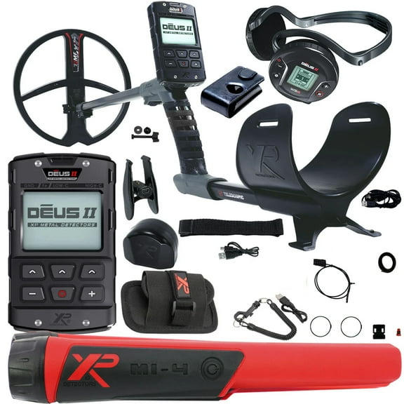 XP DEUS II Fast Multi Frequency Metal Detector with 11" FMF Search Coil w/MI-4