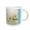 White, variant on 3drose, Spiritual One Day at a Time Turquoise Butterflies, 15oz Two-tone Black Mug