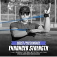 thumbnail image 5 of BB Bands Baseball Sports Exercise Baseball/Softball Training Aid Pitching Arm Strength Throwing Quarterback Warmup Stretching Resistance Bands (Blue, Adult), 5 of 8