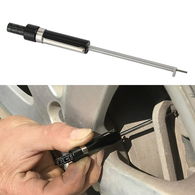 Wchiuoe Vehicle Brake Pad Thickness Gauge Time Saving Tester Measuring Tool Automotive