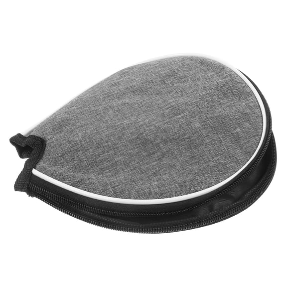 SWETRACE Protective Table Tennis Paddle Holder 1Set Grey Oxford Cloth Semi Circular Design Easy Carry