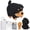 Black, variant on Black Black Dog Diy Needle Felting Kit For Beginners Wool Animal Craft Set With Tools