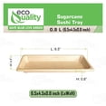 thumbnail image 3 of EcoQuality Compostable Sushi Trays Medium - Natural Sugarcane Bagasse Take Out Sushi Container - Biodegradable Disposable Sushi Plate Eco Friendly Plastic Alternative To go Serving Tray (500 PACK), 3 of 8