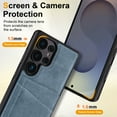 thumbnail image 2 of Dteck Case for Samsung Galaxy S25 Ultra,Magnetic Leather Flip Case Card Slot Wallet Shockproof Rubber Stand Back Cover for Samsung Galaxy S25 Ultra,Blue, 2 of 8