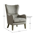 thumbnail image 3 of Gracie Mills Zachery Transitional Swoop Wing Chair with Round Arm and Piped Edges - GRACE-3914, 3 of 3