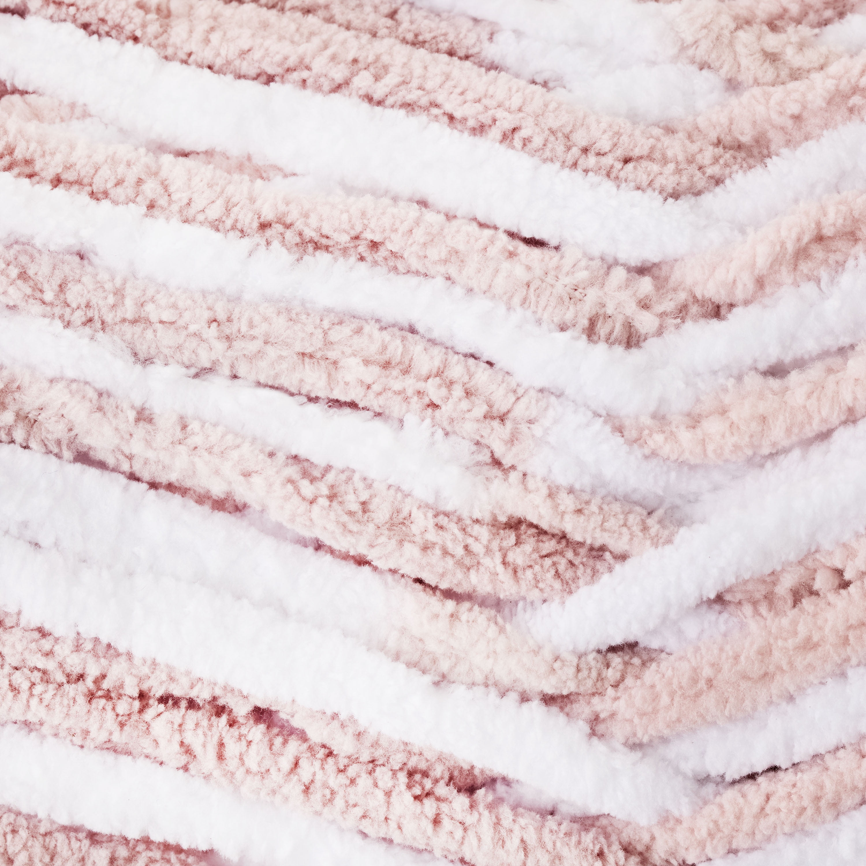 Mainstays Cozy Chenille Yarn, 220 yd, Pink Sands Multi, 100% Polyester, Bulky, Pack of 4