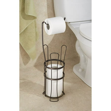 Interdesign York Lyra Toilet Paper Roll Holder With Stand Interdesign York Lyra Toilet Paper Roll Holder With Stand