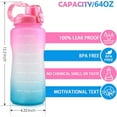LEANYIXAR Black and Friday Deals 2024 No Spill Water Bottle Outdoor