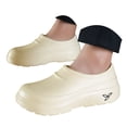 thumbnail image 3 of Waterproof Garden Clogs for Women Men EVA Slip On Mules with Arch Support Thick Bottom Non Slip Air Cushion Outdoor Home Sandals（Beige，Size 11), 3 of 7