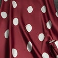 thumbnail image 4 of BONIXOOM Womens Pajamas Matching Christmas Pajamas Loungewear Drawstring Long Sleeve Sleep Dress Polka Dot Wine XXL, 4 of 4