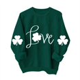 thumbnail image 2 of Amzcrzy Chandail pour Femmes Chandail à Col Rond pour Femmes Chandails Imprimés de la Saint-Patrick à Manches Longues Chandail de la Saint-Patrick pour Femmes Chandails à Manches Longues pour Femmes Chandail à Enfiler TG, 2 of 7