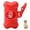 Rouge, variante sur Distributeur de Sacs à Déchets pour Animaux en Forme d'Os Portable Support de Sacs à Ordures pour Chien Extérieur