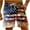 Multicolor # men's 4th of july swim trunks, variant on cllios Mens Patriotic Swim Trunks 4th of July Red White and Blue Board Shorts Quick Dry 5 Inch Beach Shorts Drawstring Elastic Waist Shorts American Flag Bathing Suits Swimwear