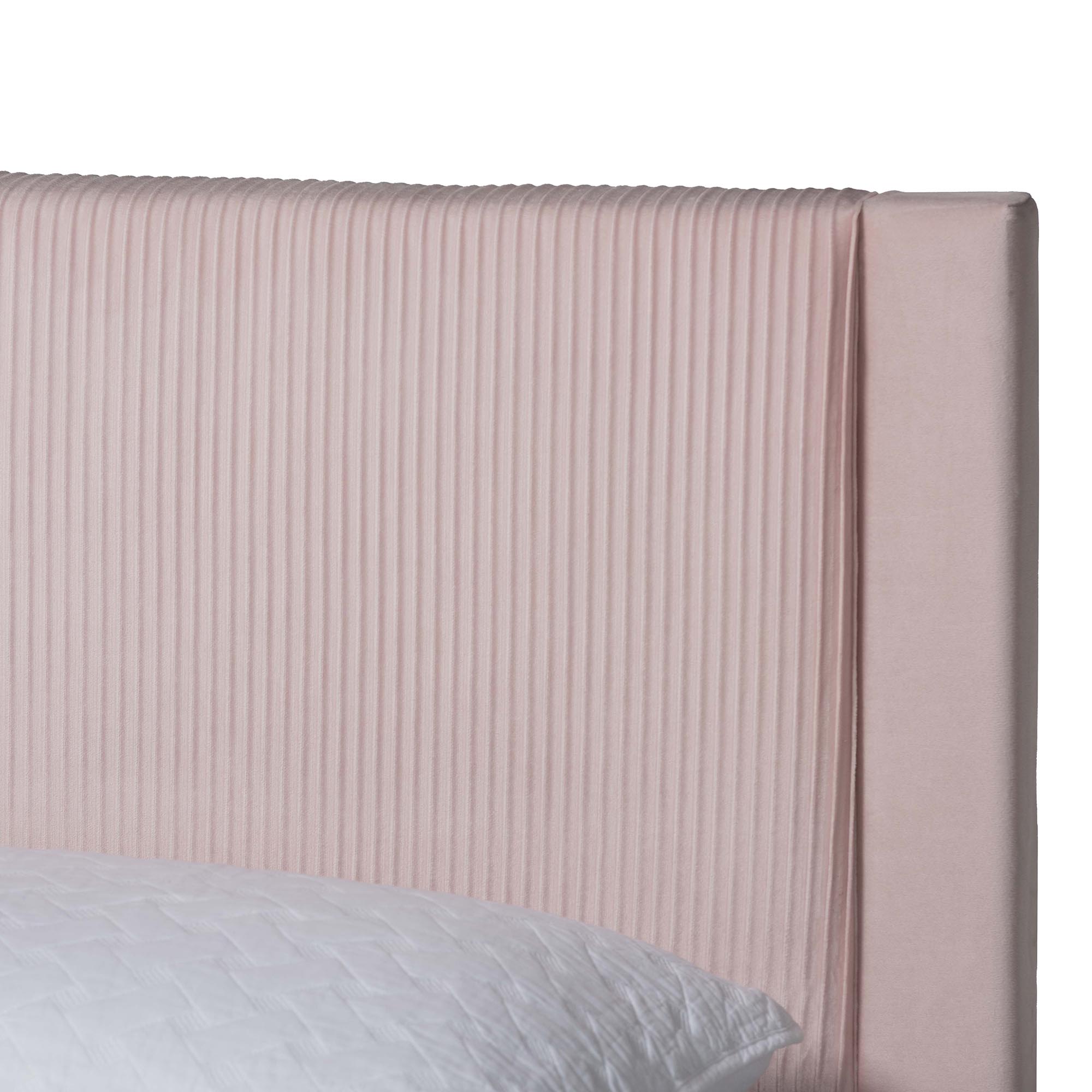 Baxton Studio Elora Modern Storage Bed, Queen, Light Pink