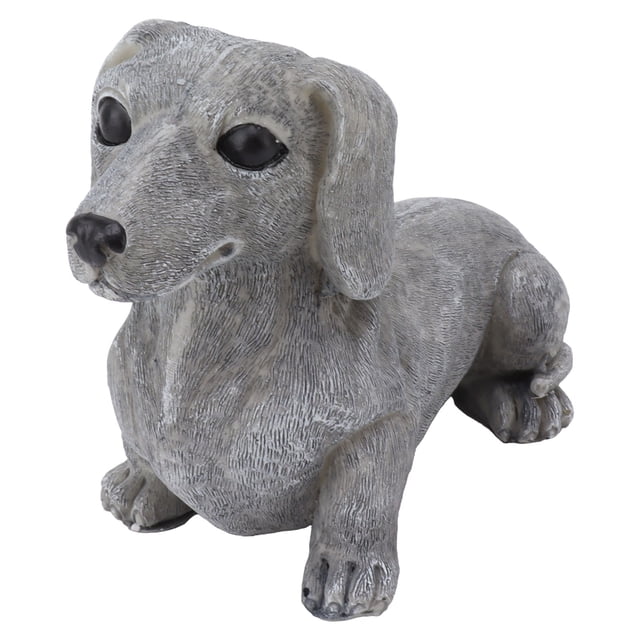Estatua de perro de resina NikouMX Estatuas de jardín para perros al aire libre