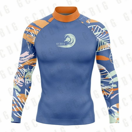 

Rash Guards Surfing Suit Men s Summer Water Surfing Sports Swimming Clothes Protection 50+Quick Drying Wimwear Can Be Customized