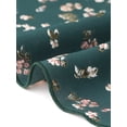 thumbnail image 5 of INSPIRE CHIC Women's Peplum Top Short Sleeves Sweetheart Neck Shirred Floral Blouse Dark Green L, 5 of 6
