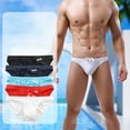 thumbnail image 3 of Men's Brief Cut Low Rise Bikini Brief Swimming Trunks Swim Brief Beach wear, 3 of 7